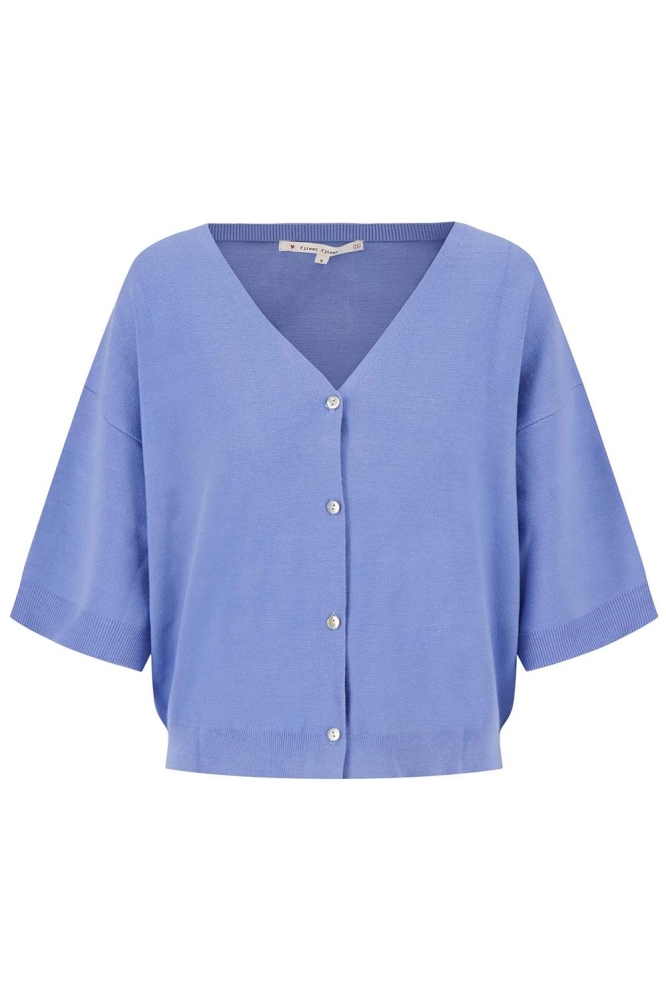 FIJNBREI VESTJE 0306 068 2015 LAVENDERBLAUW